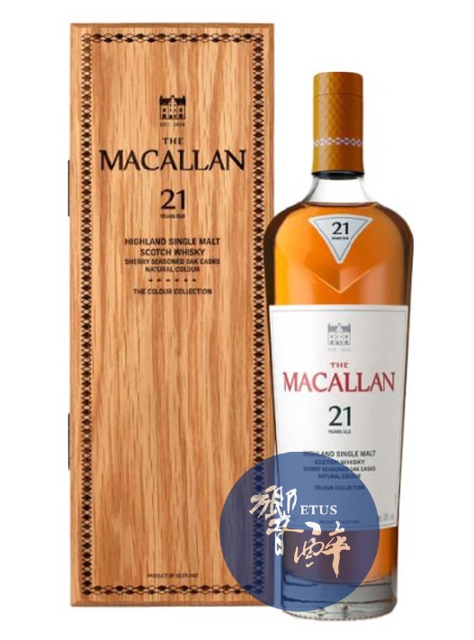 THE MACALLAN  21 YEARS COLOUR COLLECTION